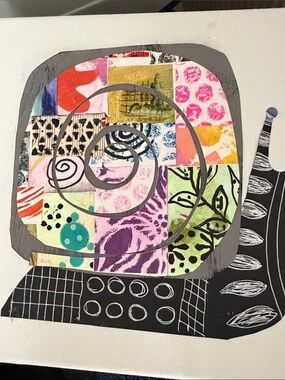 snail mixed media